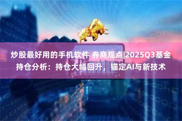 炒股最好用的手机软件 券商观点|2025Q3基金持仓分析：持仓大幅回升，锚定AI与新技术